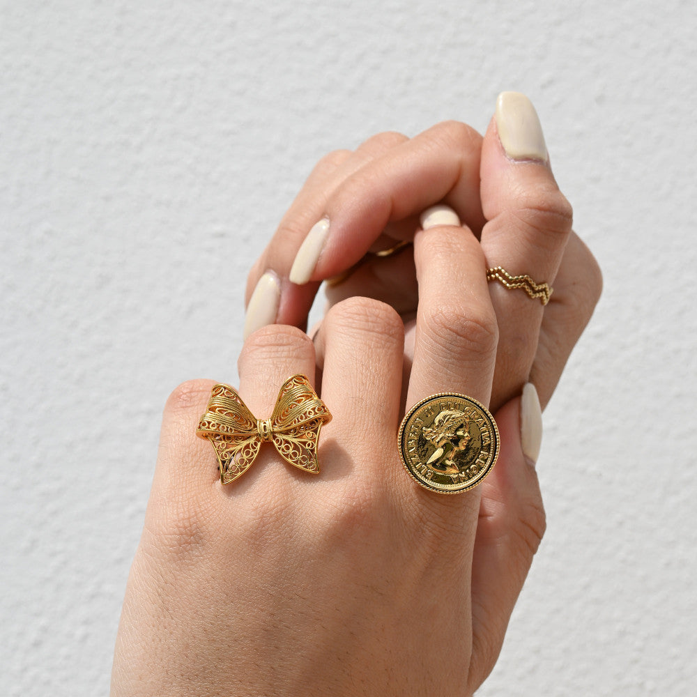 Anel Alma com Lacinho | Aço Inoxidável | Alma de Portugal