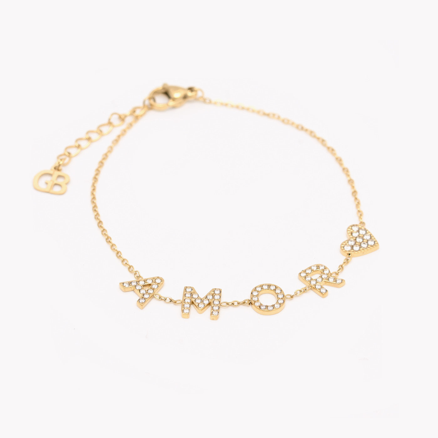 Steel love and heart bracelet 