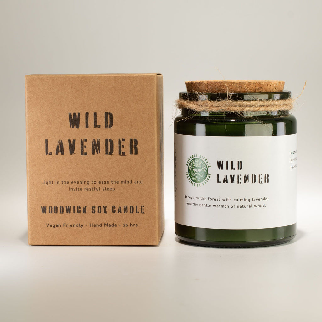 GREENMAN RITUALS - Vela de Soja com Pavio de Madeira Wild Lavender