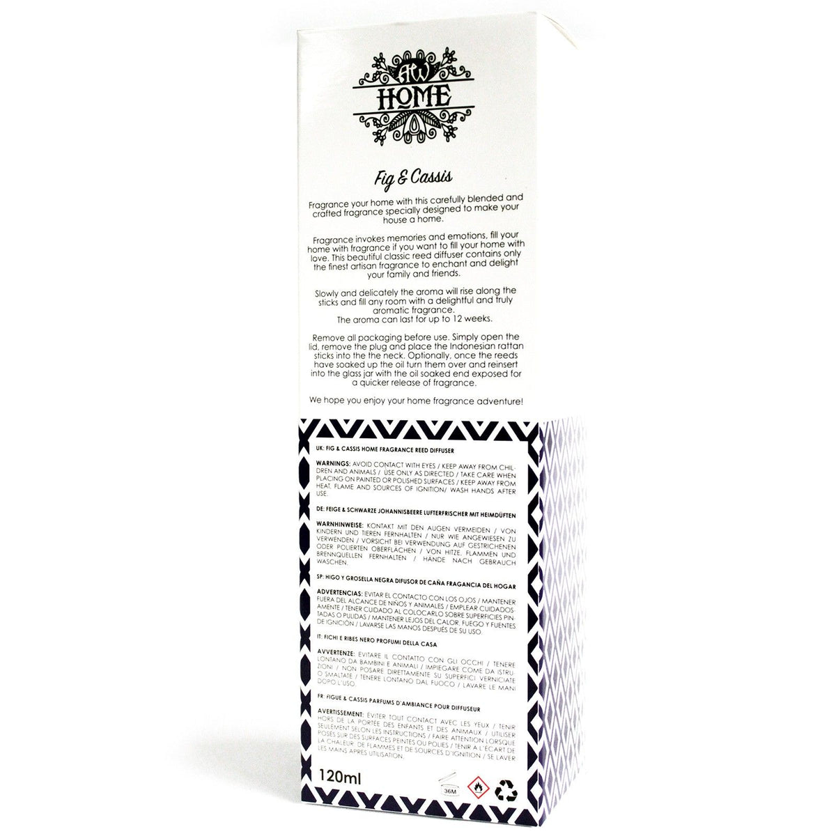 Difusor de Varetas Figo e Cassis – 120 ml | Ancient Wisdom