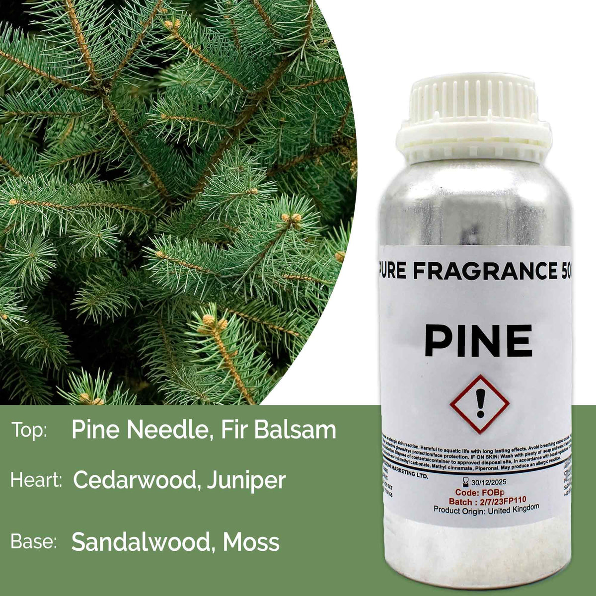 Óleo de Fragrância Puro Pinheiro – 500 ml | Ancient Wisdom