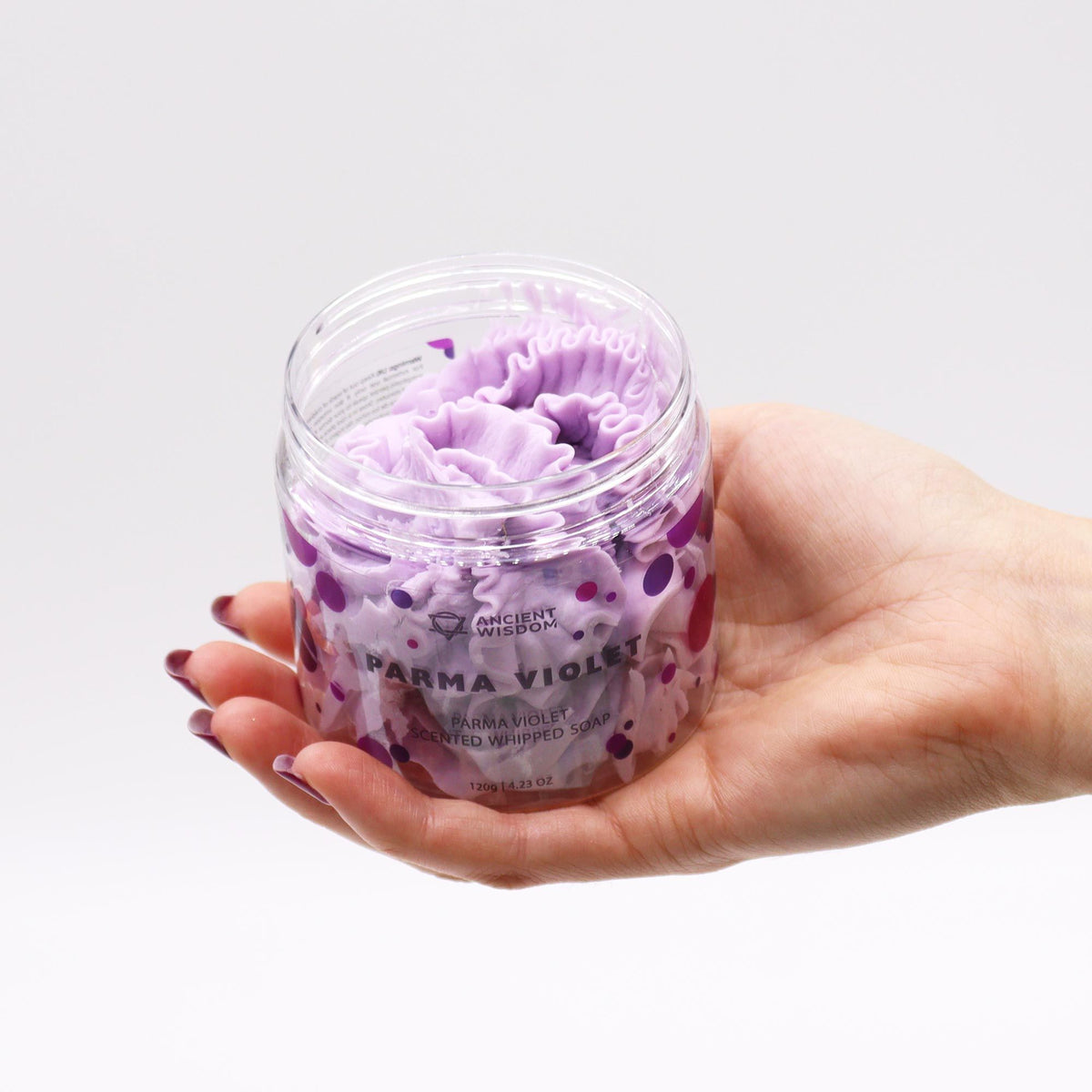 Sabonete Cremoso Batido Violeta de Parma – 120 g | Ancient Wisdom