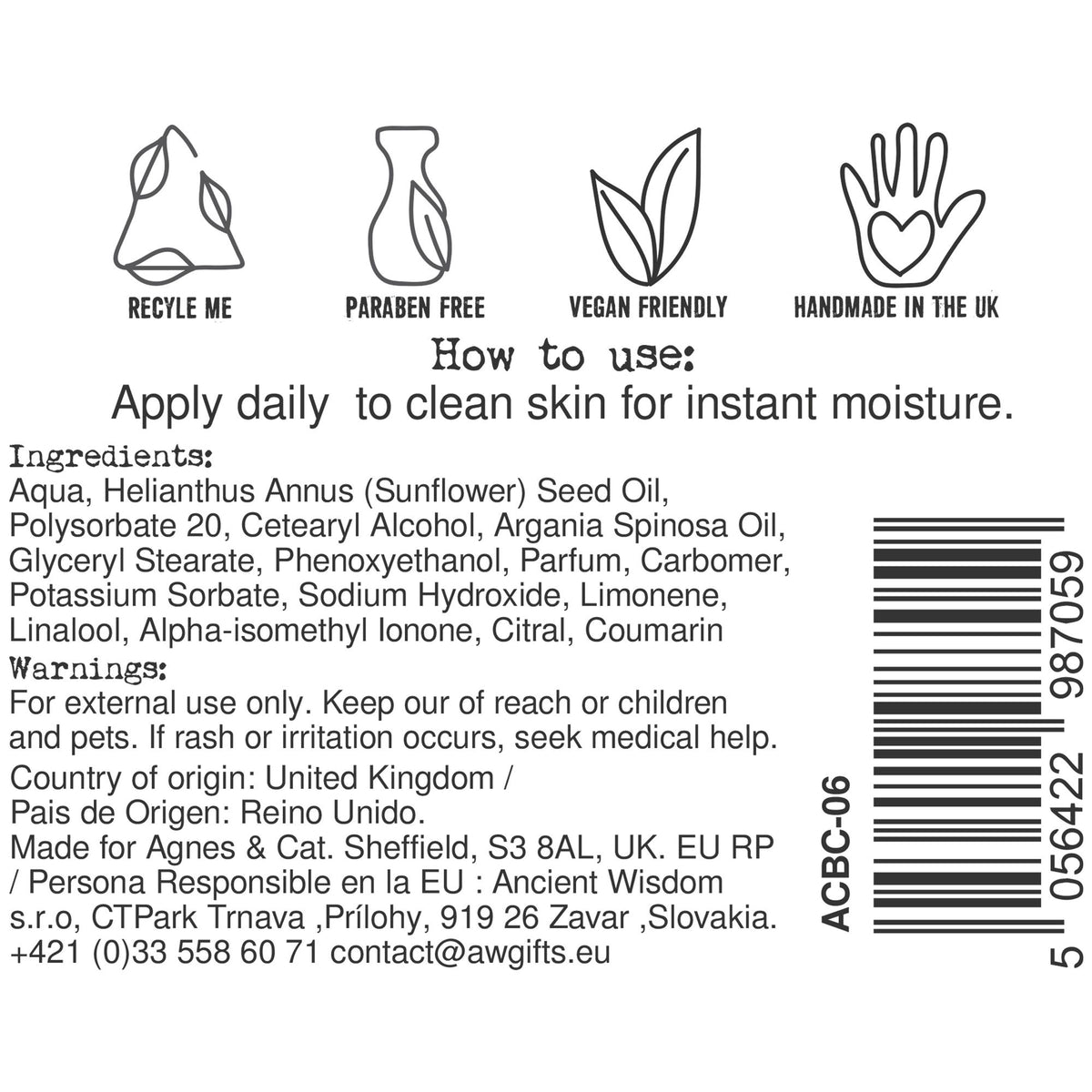 Creme de Mãos e Corpo Provence – 300 ml | Agnes + Cat