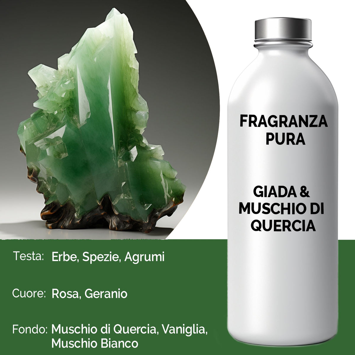 Óleo de Fragrância Puro Jade Fresco e Musgo de Carvalho – 500 ml | Ancient Wisdom