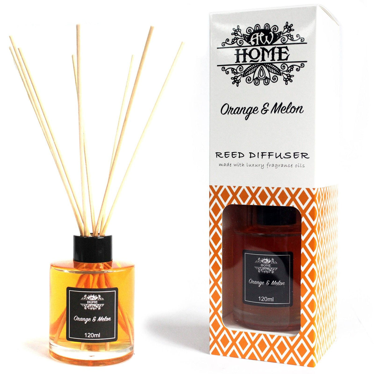 Difusor de Varetas Laranja e Melão – 120 ml | Ancient Wisdom