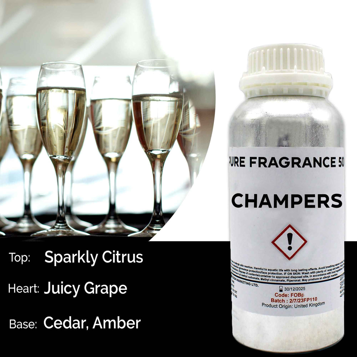 Óleo de Fragrância Puro Champanhe – 500 ml | Ancient Wisdom