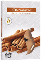 AURA CANDLES - Conjunto de 6 Velas de Chá Perfumadas Canela