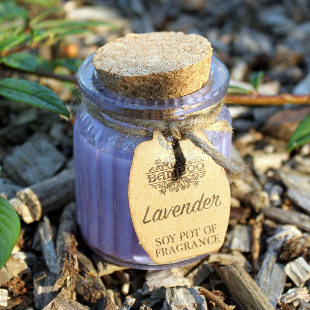 BAMBOO - Vela Perfumada de Cera de Soja Lavanda