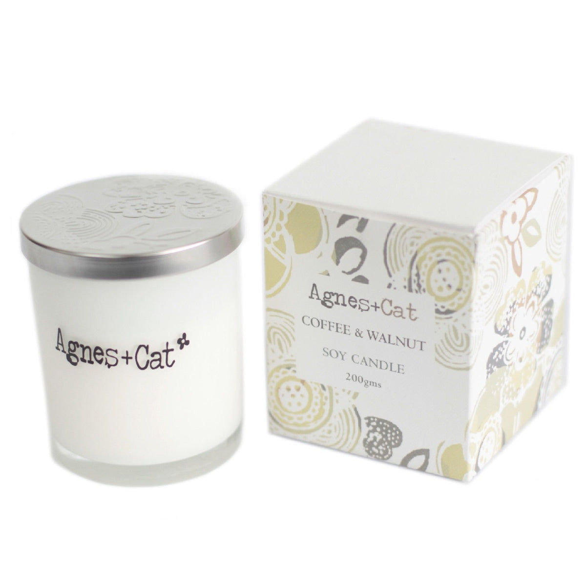 Vela Votiva de Soja – Café e Noz | Agnes + Cat
