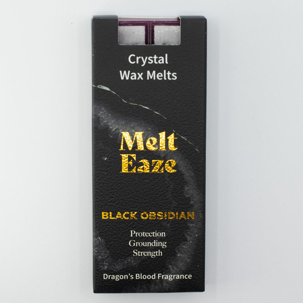 Cera Perfumada MeltEaze com Obsidiana – Sangue de Dragão, 50 g | Ancient Wisdom
