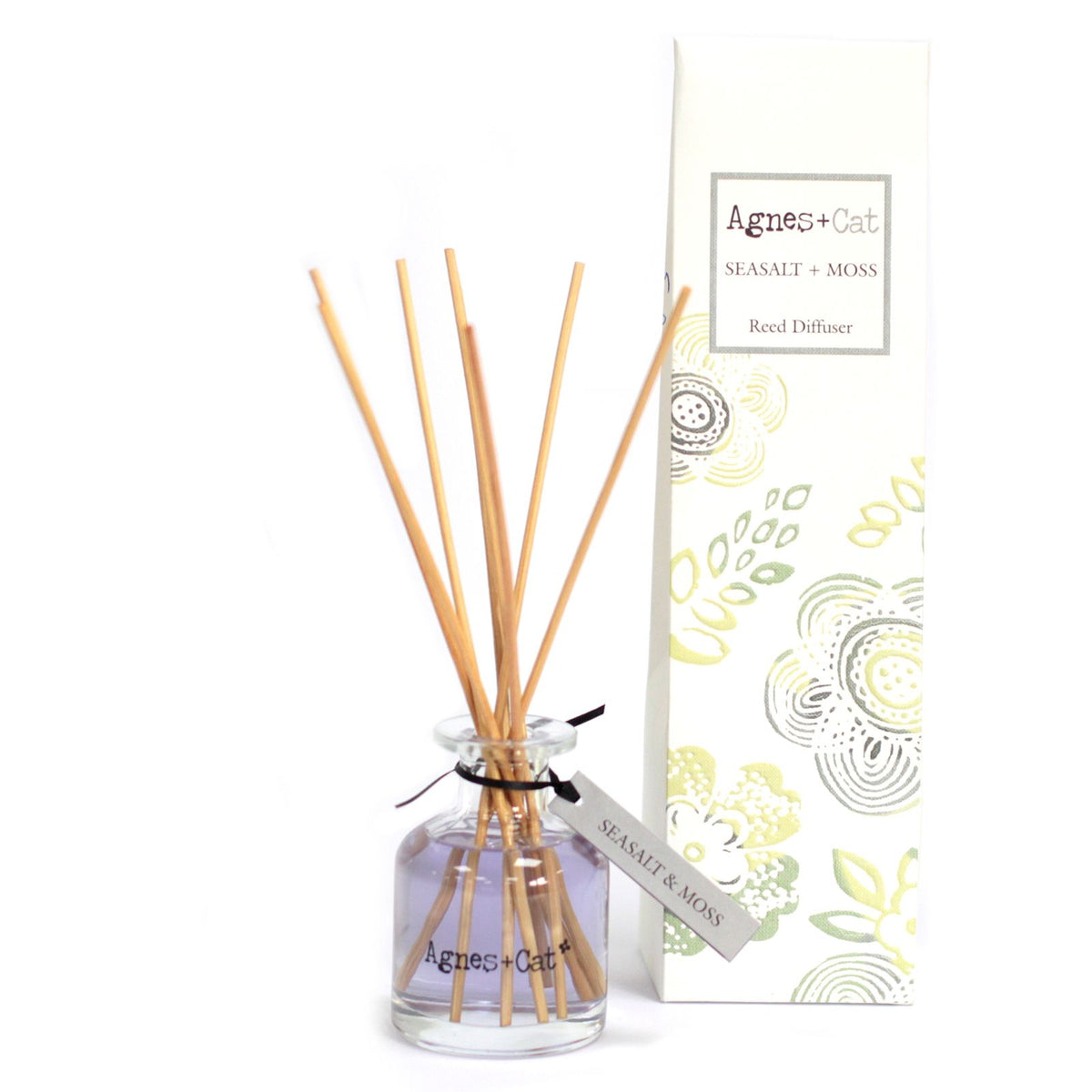 Difusor de Varetas Sal Marinho e Musgo – 140 ml | Agnes + Cat