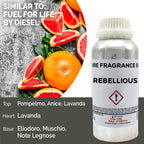 Óleo de Fragrância Puro Rebellious – 500 ml | Ancient Wisdom