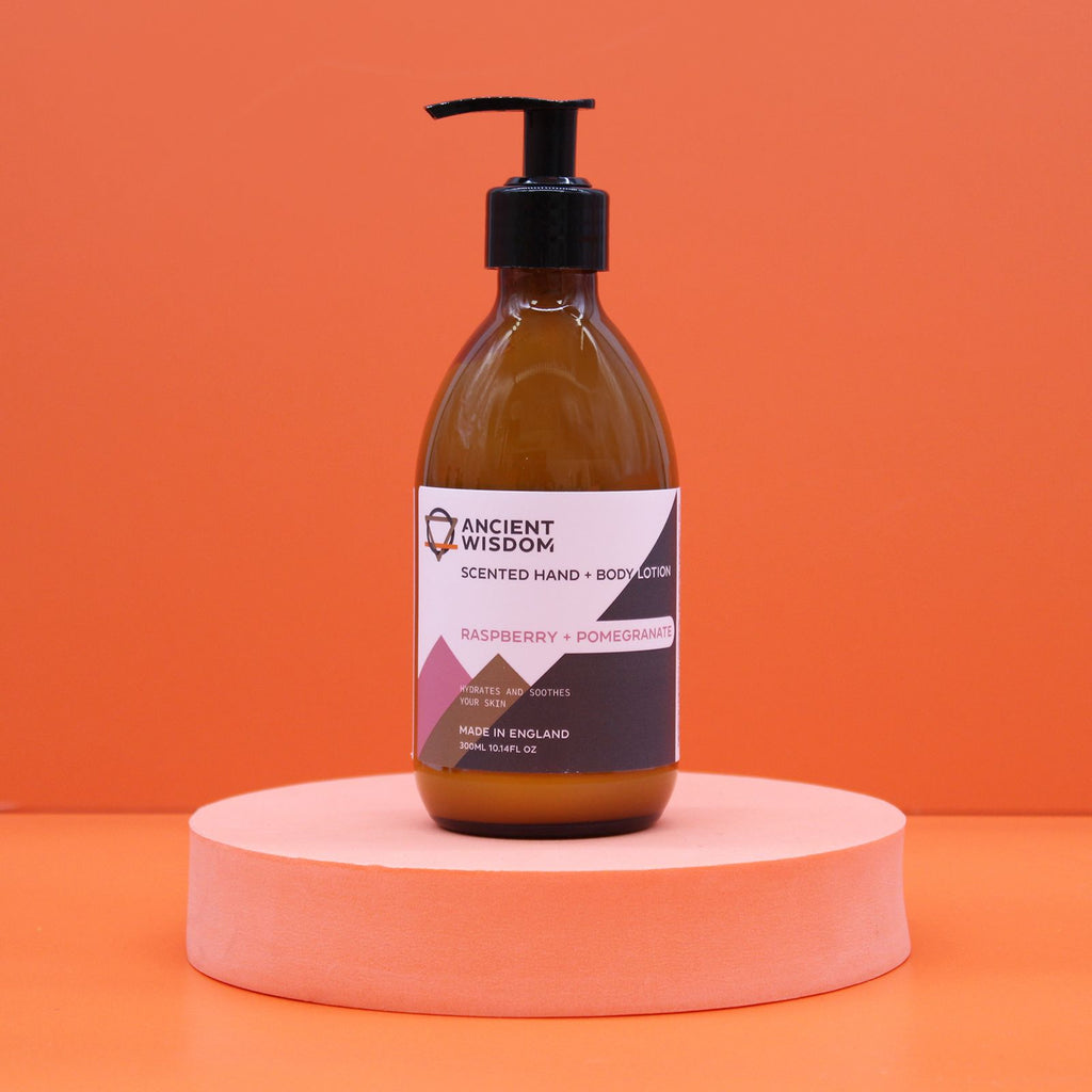 Loção de Mãos e Corpo Framboesa e Romã – 300 ml | Ancient Wisdom