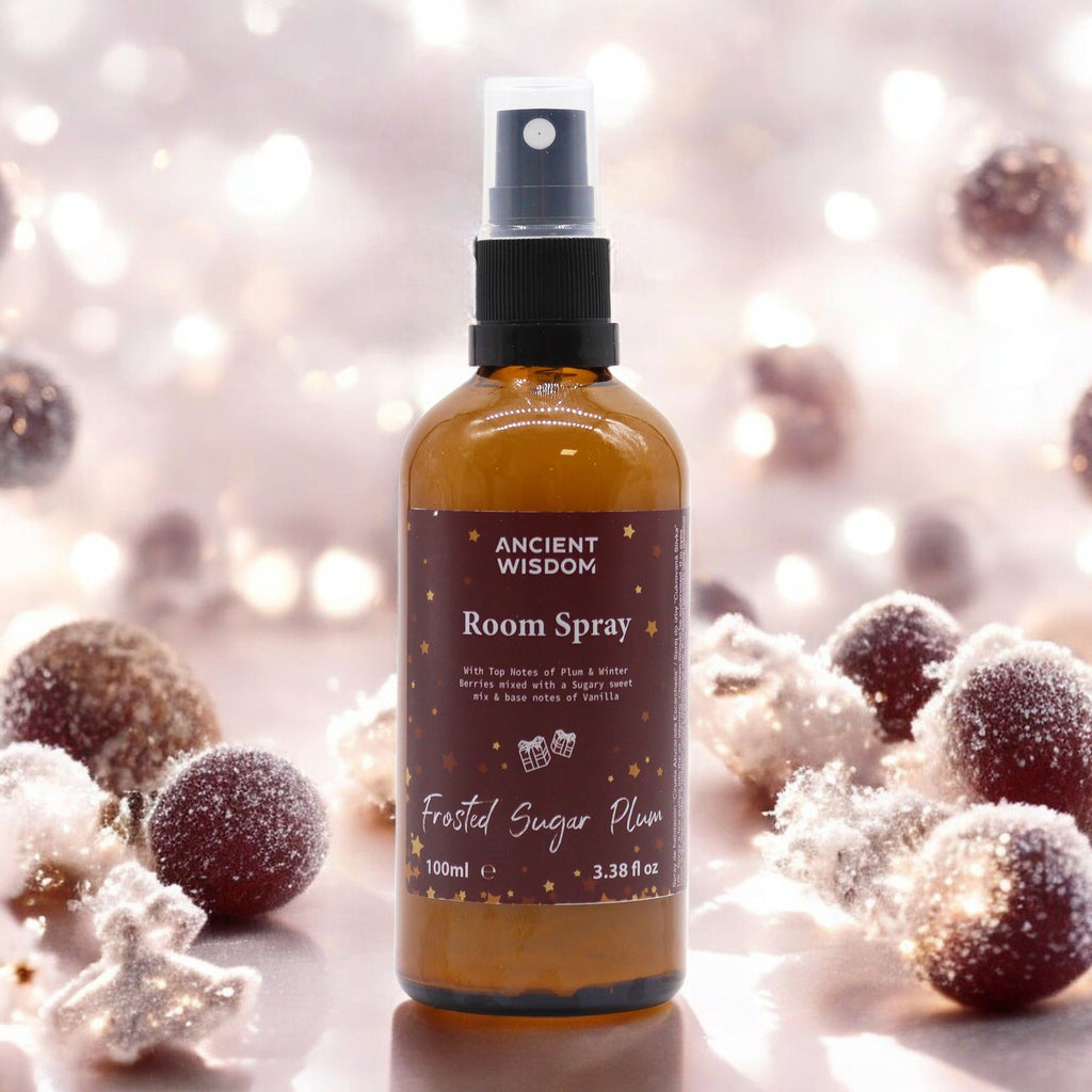 Spray de Ambiente e Almofadas Ameixa Açucarada (Frosted Sugar Plum) – 100 ml | Ancient Wisdom