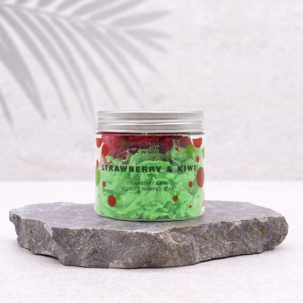 Sabonete Cremoso Batido Morango e Kiwi – 120 g | Ancient Wisdom