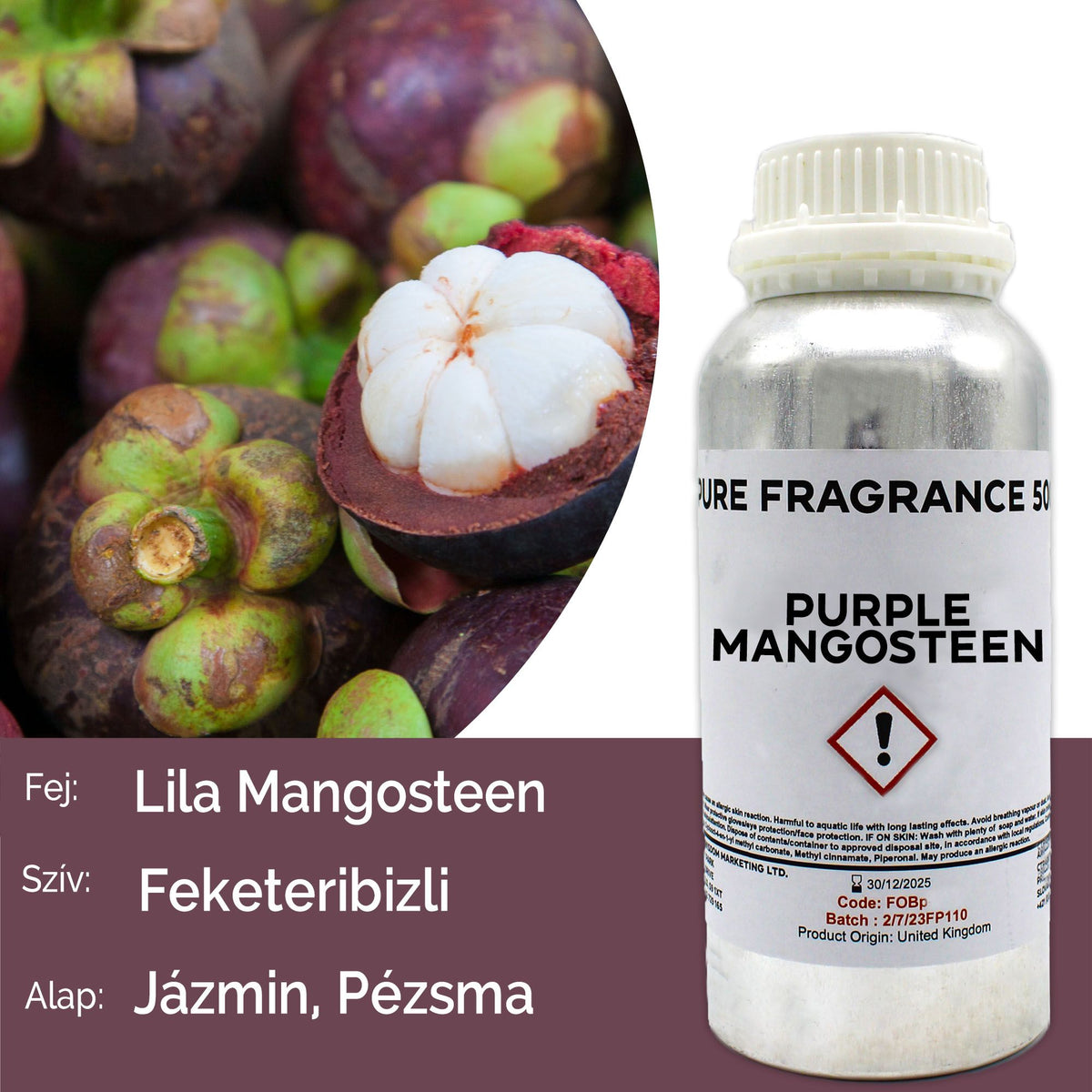 Óleo de Fragrância Puro Mangostão Roxo – 500 ml | Ancient Wisdom