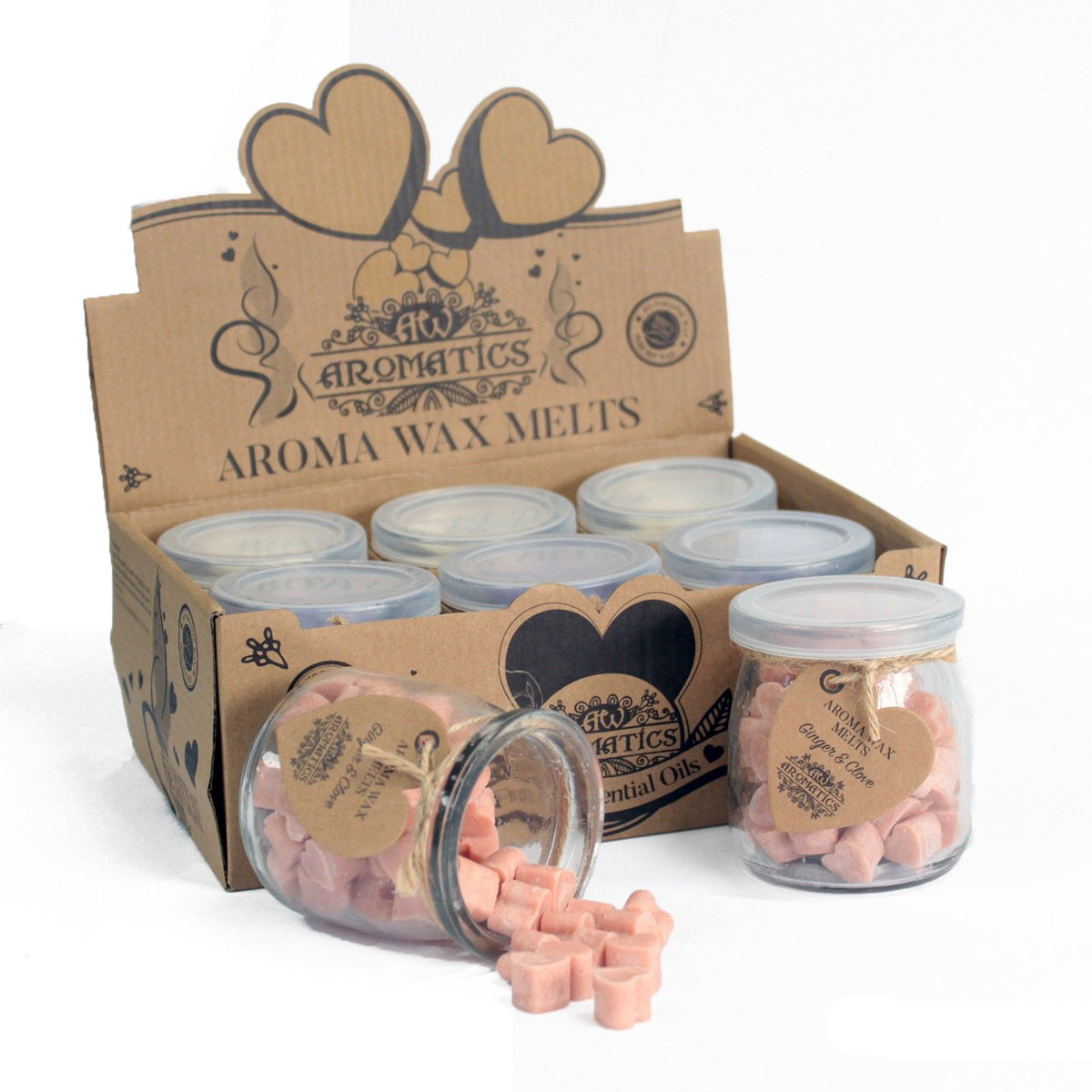 Ceras Aromáticas de Soja – Gengibre e Cravinho (Ginger & Clove), Cerca de 85 g | Ancient Wisdom