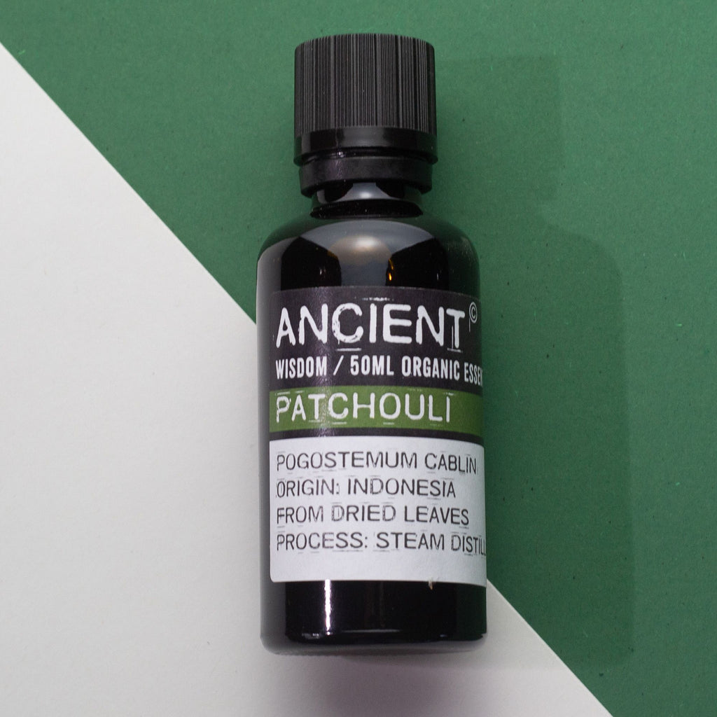Óleo Essencial Biológico de Patchouli 100% Puro – 50 ml | Ancient Wisdom