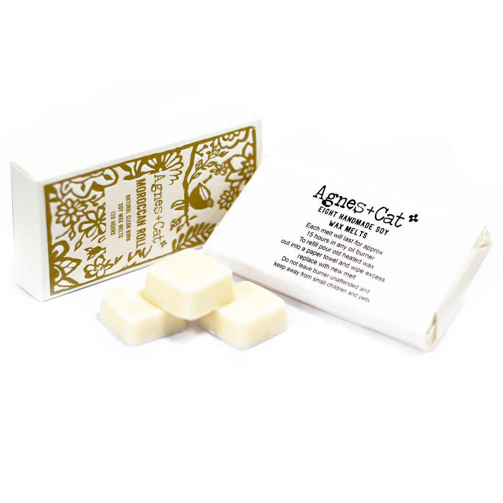 Caixa de 8 Ceras Perfumadas de Soja – Marroquina (Moroccan Roll) | Agnes + Cat