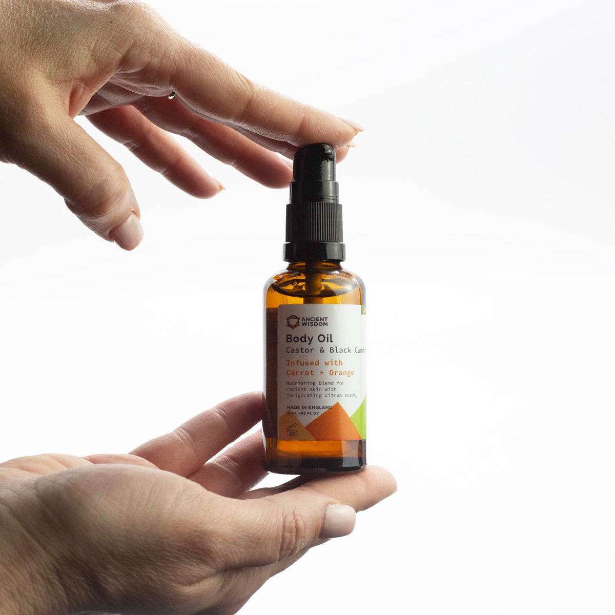 Óleo Corporal Biológico de Cenoura e Laranja - 50 ml