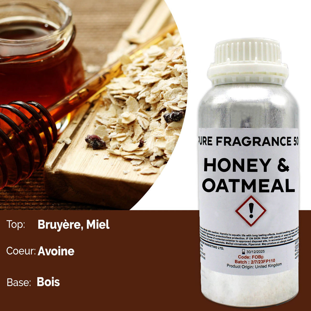 Óleo de Fragrância Puro Mel e Aveia – 500 ml | Ancient Wisdom