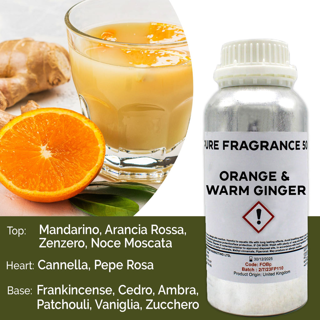 Óleo de Fragrância Puro Laranja e Gengibre Quente – 500 ml | Ancient Wisdom