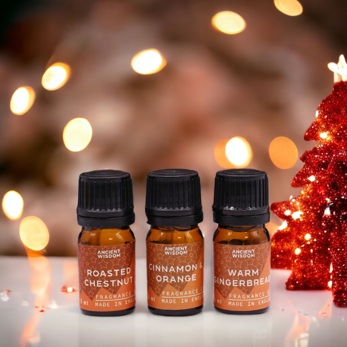 Conjunto de 12 Óleos de Fragrância de Natal "Delícias Festivas" – 12 × 5 ml | Ancient Wisdom