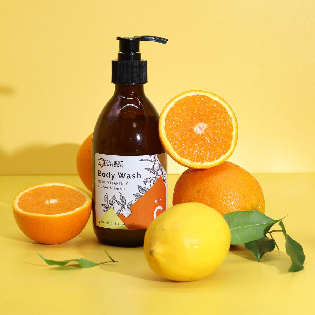 Gel de Banho com Vitamina C, Laranja e Limão – 300 ml | Ancient Wisdom