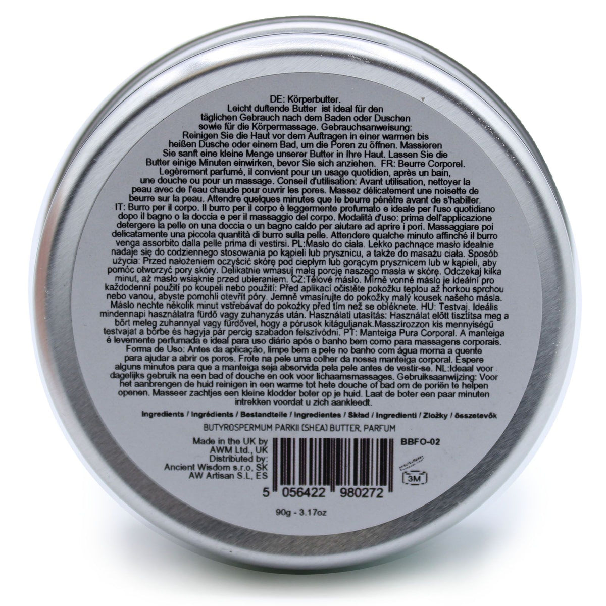 Manteiga Corporal de Karité Perfumada – Manga, 90 g | Ancient Wisdom