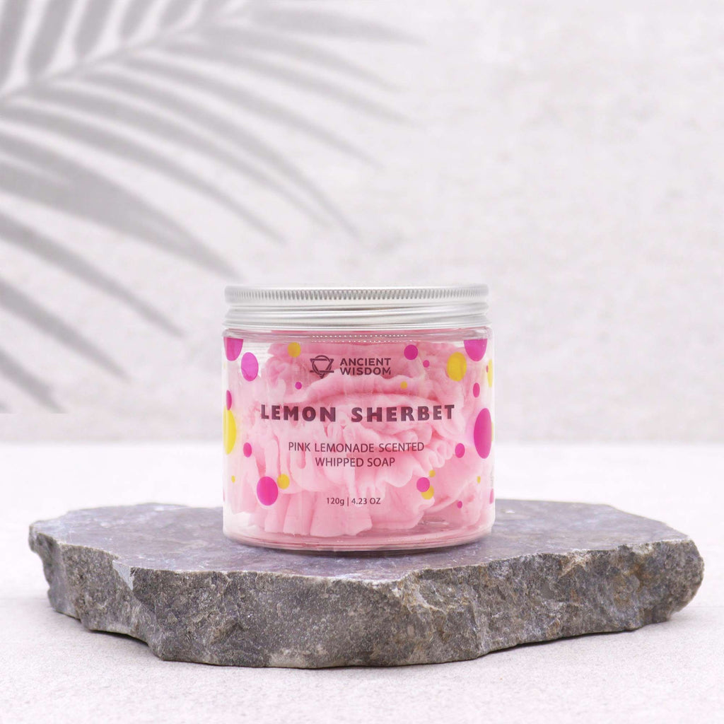 Sabonete Cremoso Batido Limonada Rosa – 120 g | Ancient Wisdom