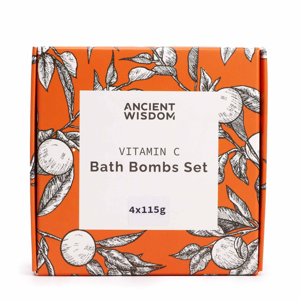 ANCIENT WISDOM - Conjunto de 4 Bombas de Banho com Vitamina C e Citrinos 4 × 115 g