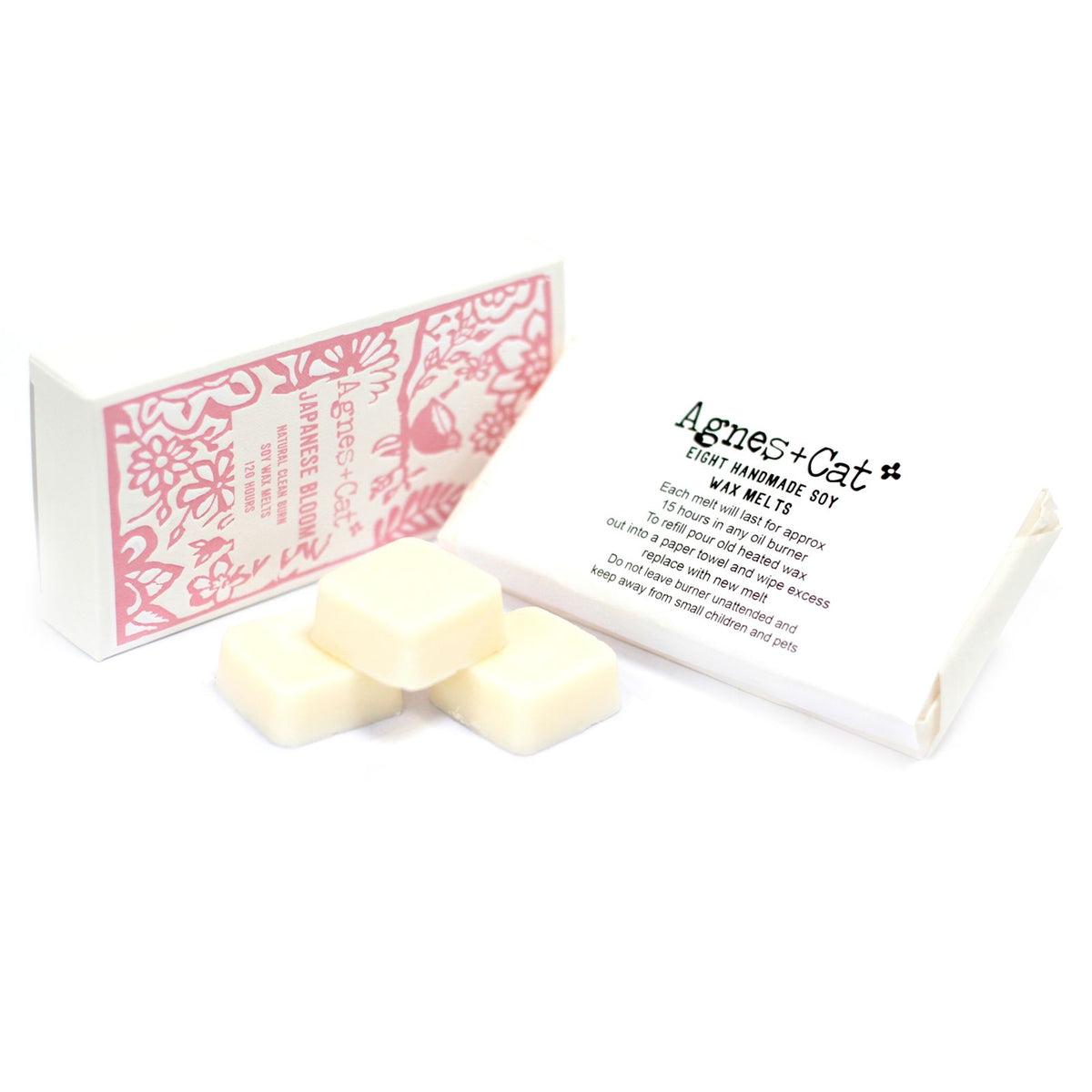 Caixa de 8 Ceras Perfumadas de Soja – Flor do Japão (Japanese Bloom) | Agnes + Cat