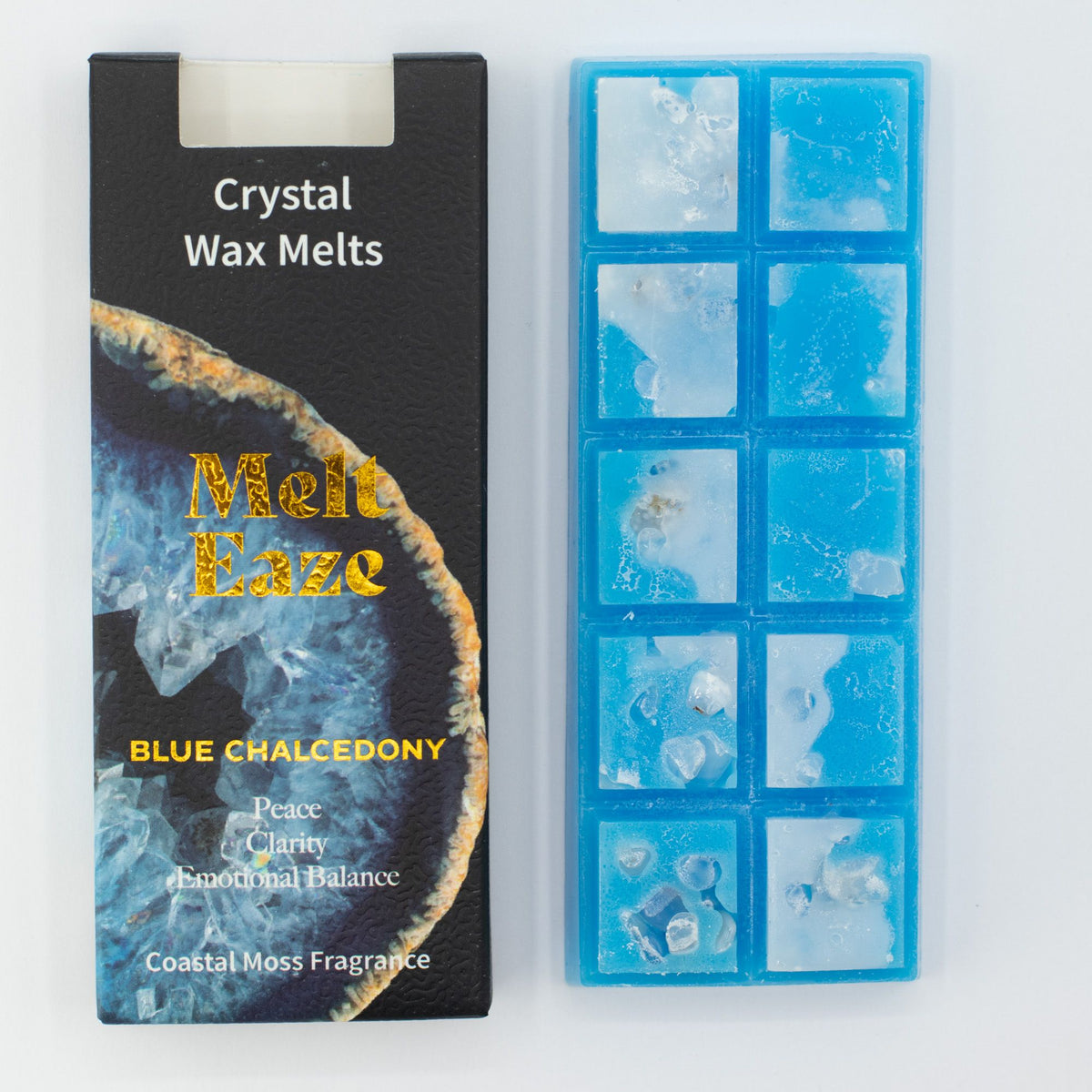 Cera Perfumada MeltEaze com Água-Marinha – Musgo Costeiro, 50 g | Ancient Wisdom