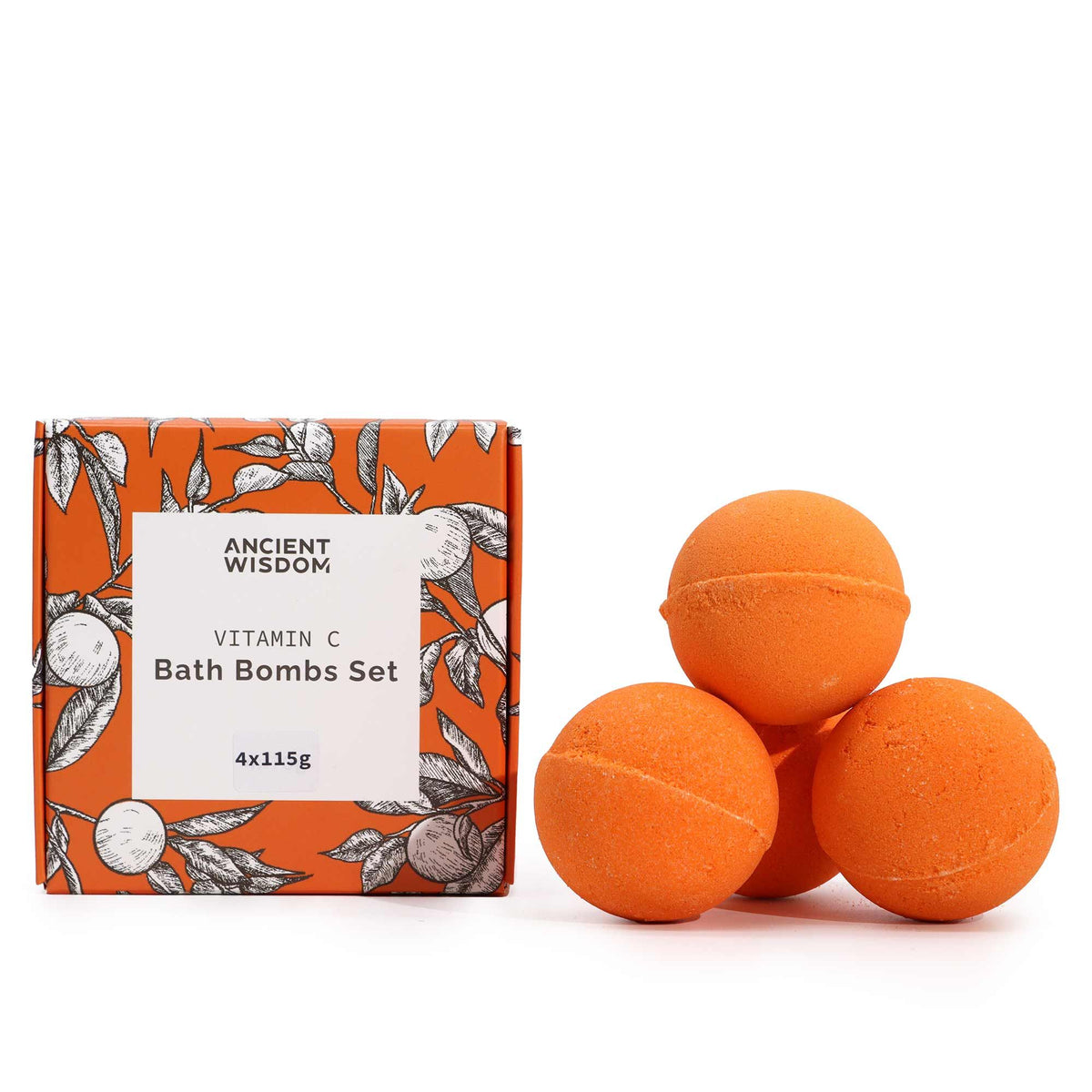 ANCIENT WISDOM - Conjunto de 4 Bombas de Banho com Vitamina C e Citrinos 4 × 115 g