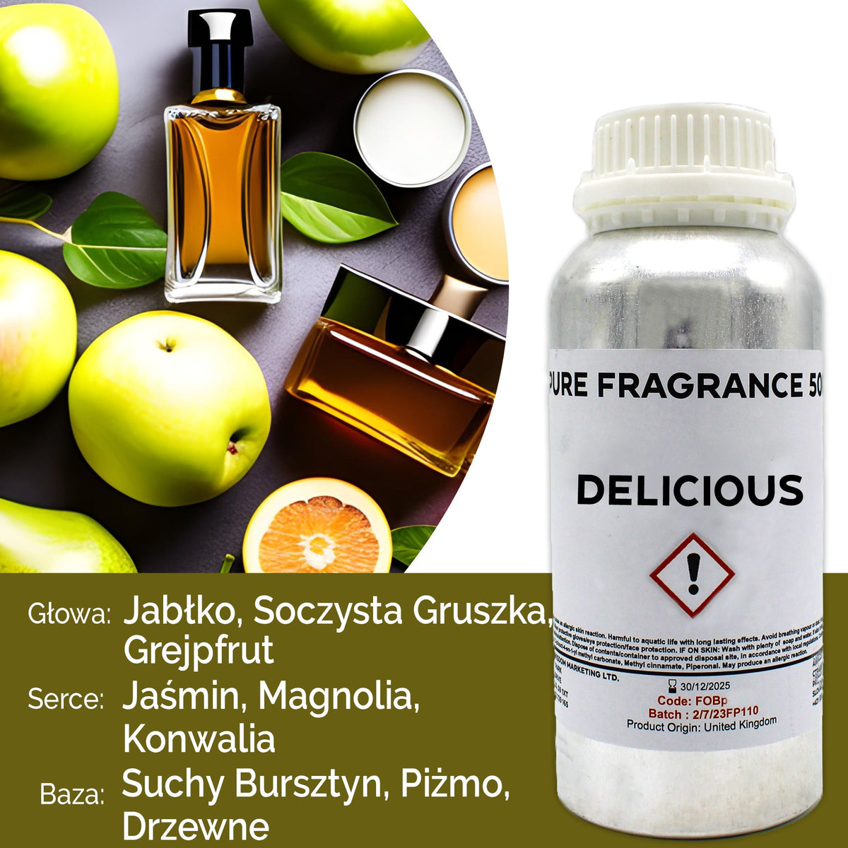 Óleo de Fragrância Puro Delicious – 500 ml | Ancient Wisdom