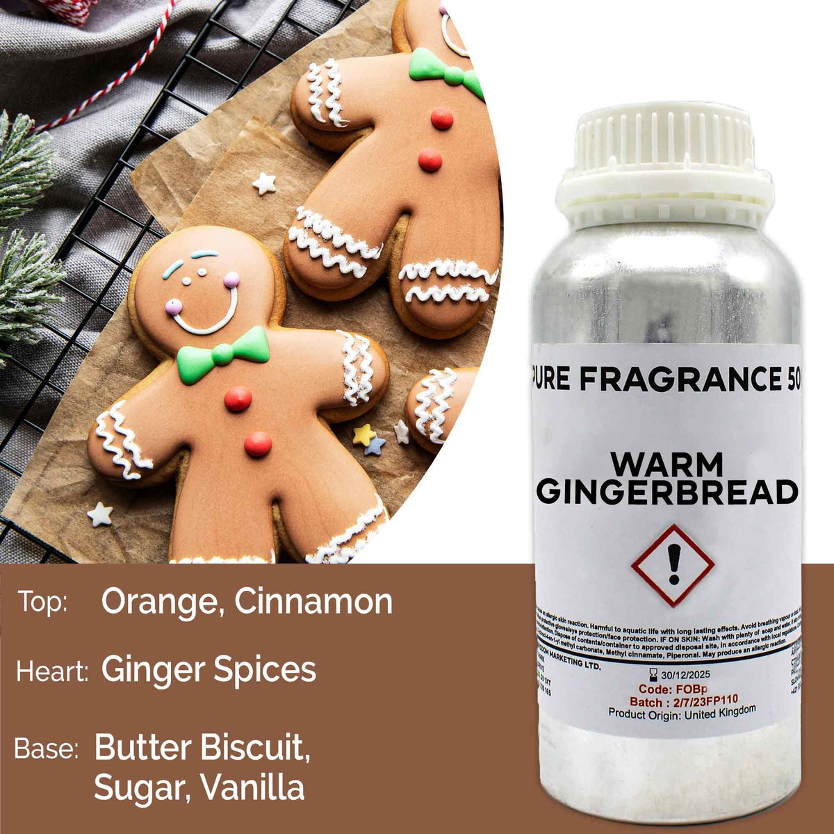 Óleo de Fragrância Puro Mince Pie com Molho de Brandy – 500 ml | Ancient Wisdom