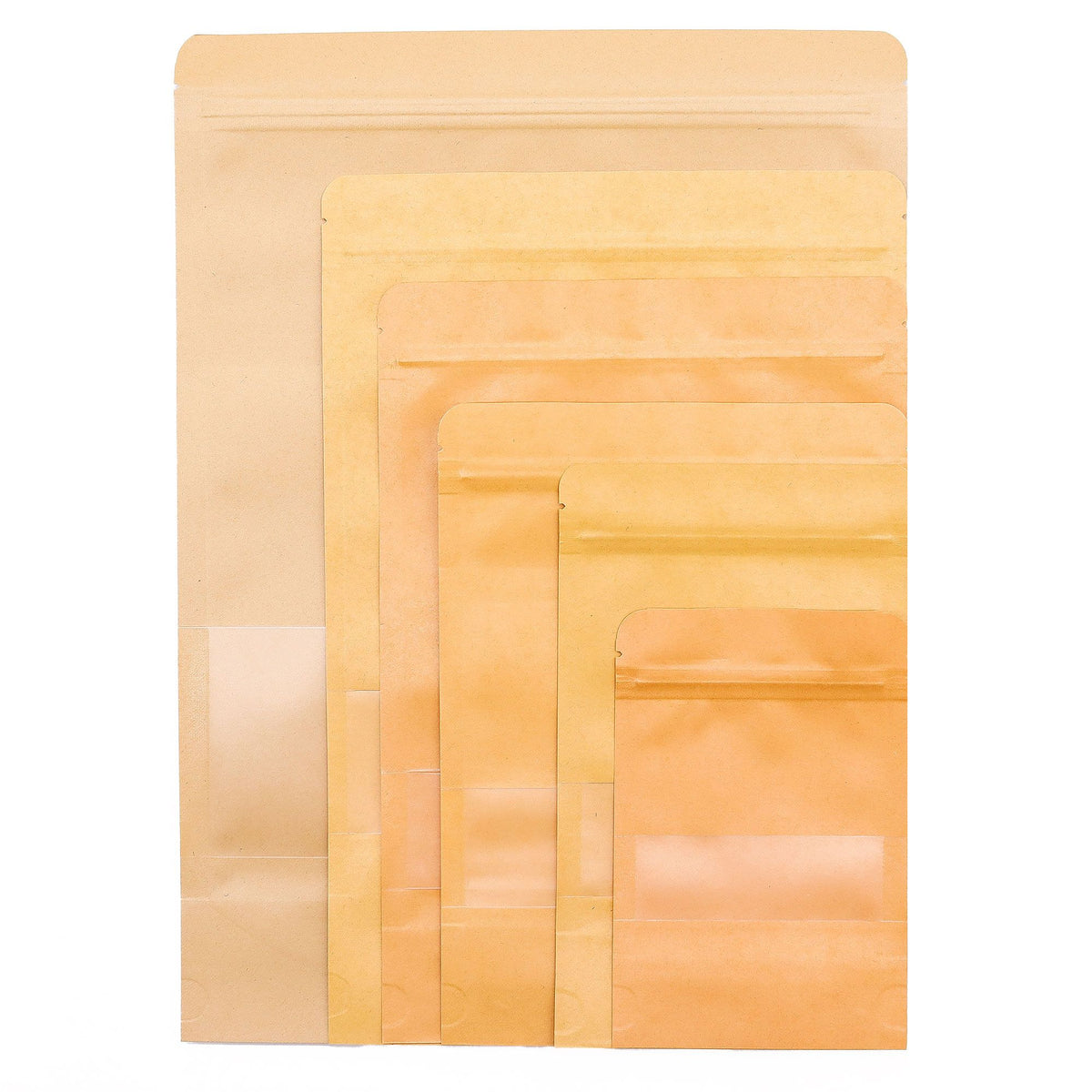 Conjunto de 10 Sacos Kraft com Janela – 20 × 30 cm | Ancient Wisdom