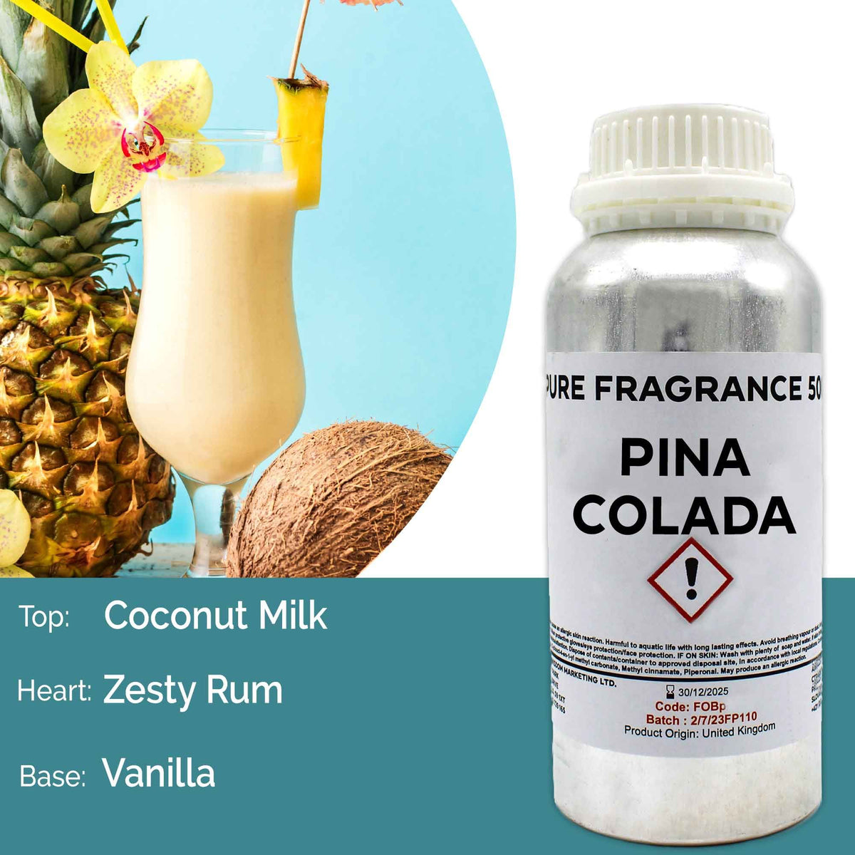 Óleo de Fragrância Puro Piña Colada – 500 ml | Ancient Wisdom