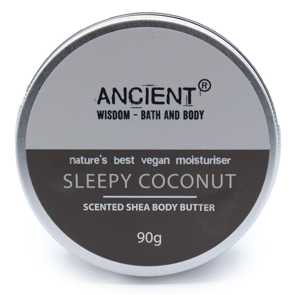 Manteiga Corporal de Karité Perfumada – Coco, 90 g | Ancient Wisdom