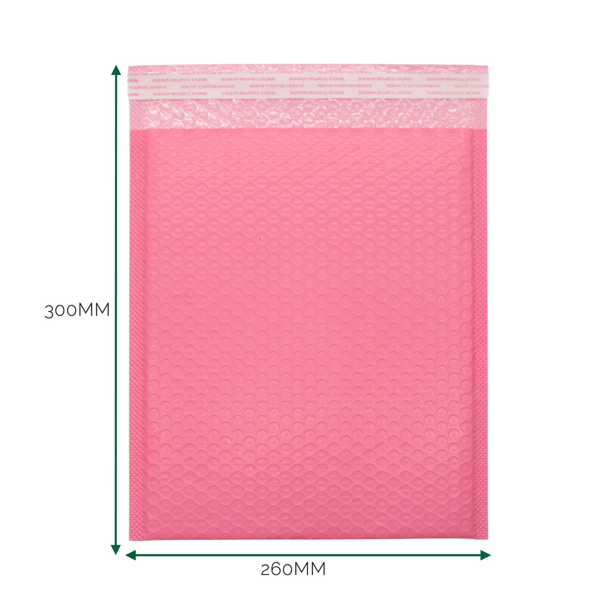 Envelope Almofadado de Plástico com Bolhas Rosa – 260 × 300 mm + 40 mm | Ancient Wisdom