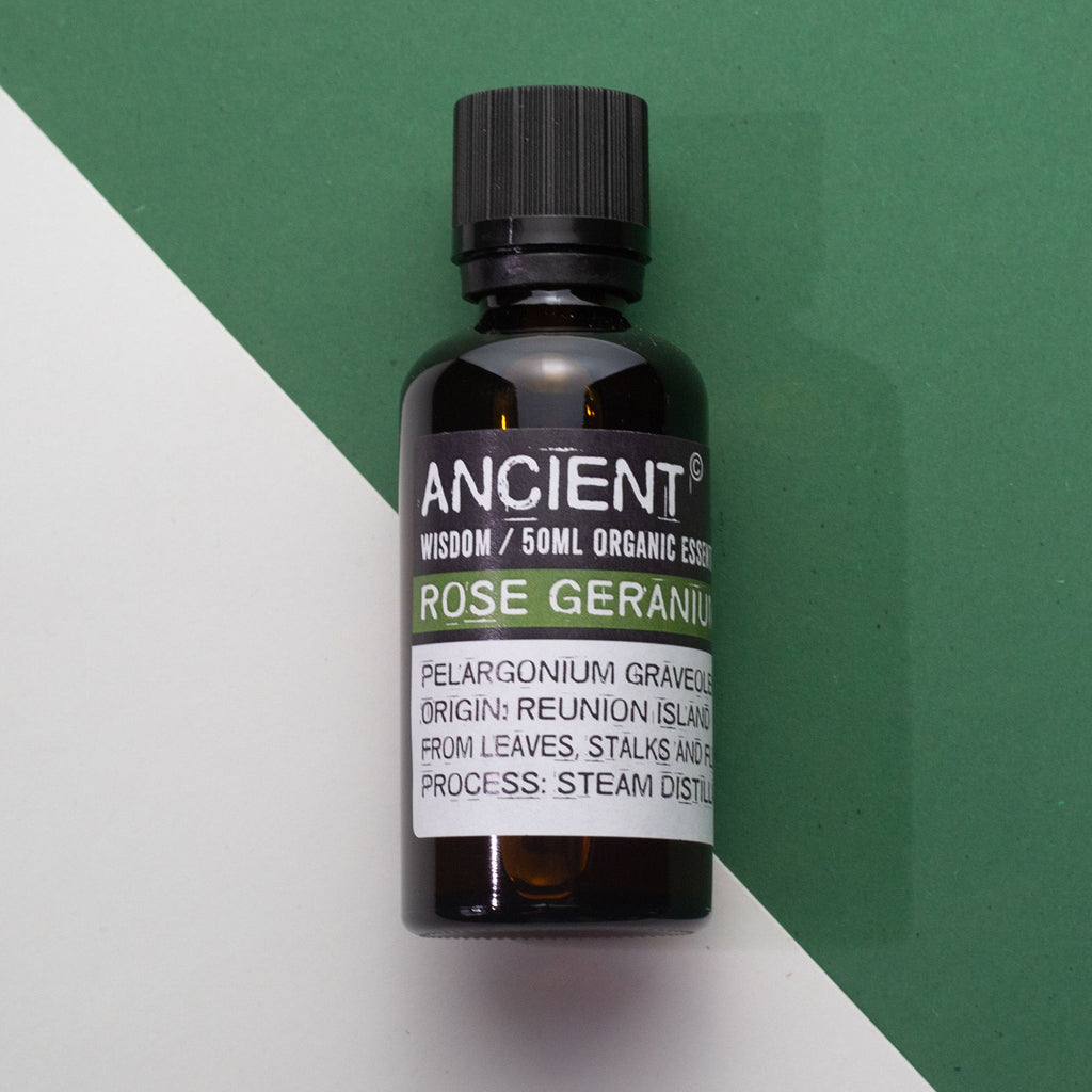 Óleo Essencial Biológico de Gerânio Rosa – 50 ml | Ancient Wisdom
