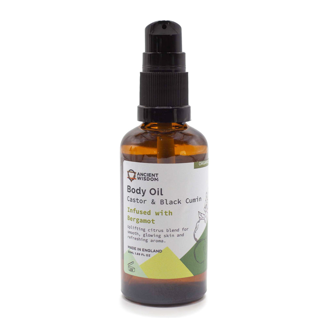 ANCIENT WISDOM - Óleo Corporal Orgânico de Bergamota 50 ml