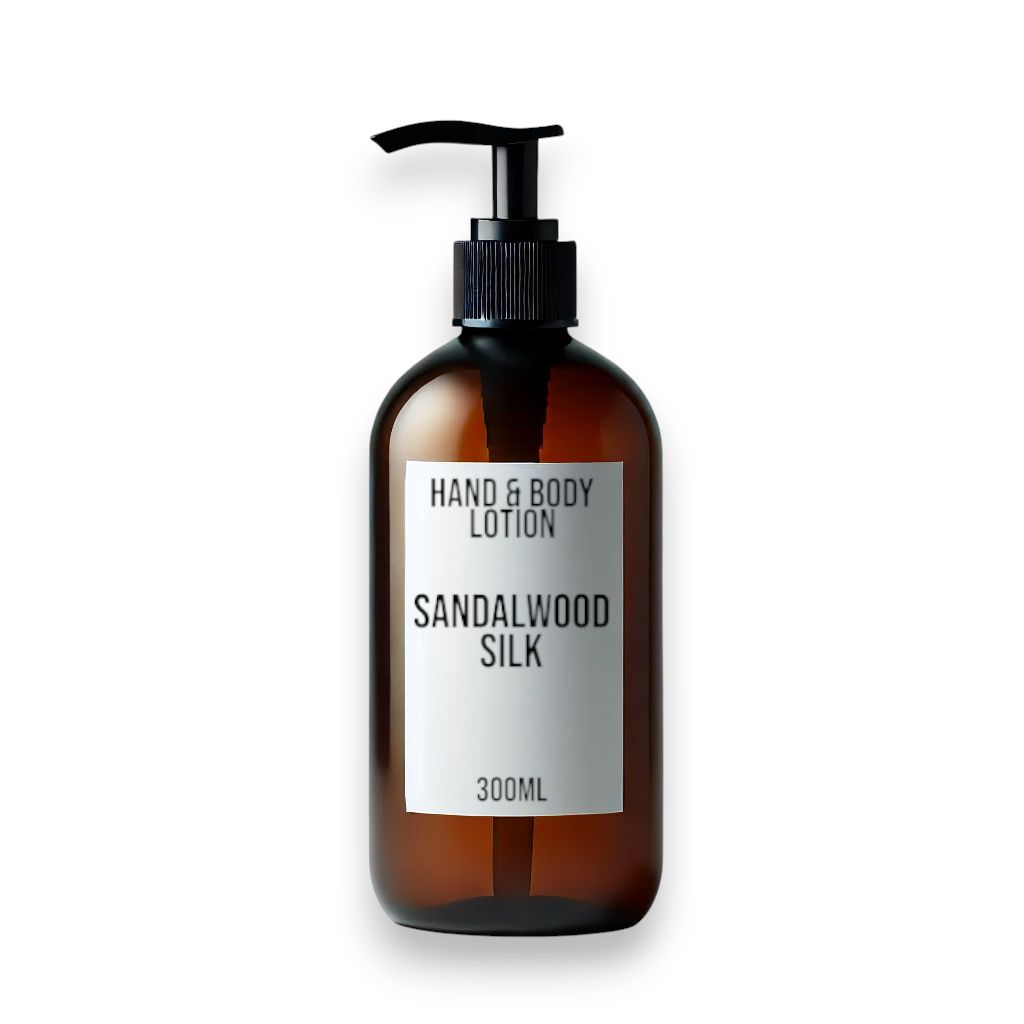 Loção de Mãos e Corpo Seda de Sândalo – 300 ml sem Rótulo | Ancient Wisdom