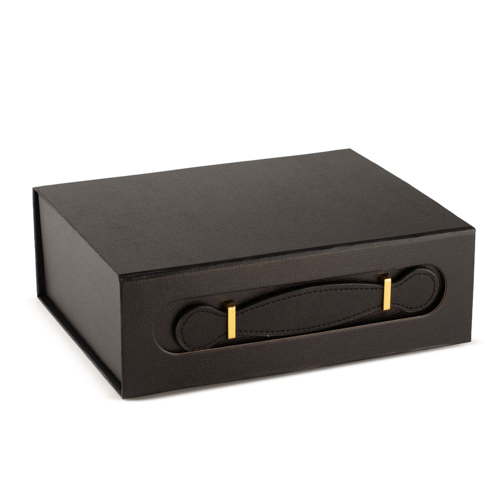 Caixa de Oferta Desmontável Cabaz Médio – 24 × 18,2 × 8 cm – Preto | Ancient Wisdom