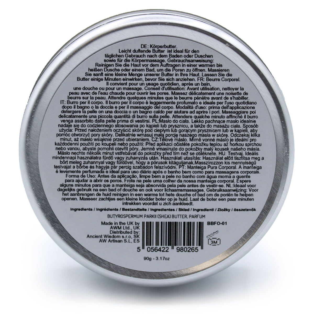 Manteiga Corporal de Karité Perfumada – Coco, 90 g | Ancient Wisdom