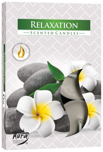 AURA CANDLES - Conjunto de 6 Velas de Chá Perfumadas Relaxation