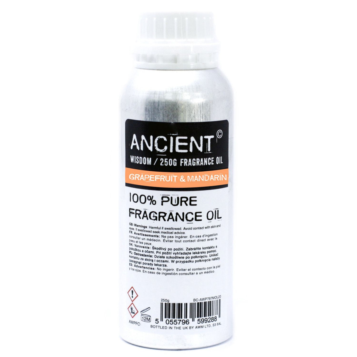 Óleo de Fragrância Puro Toranja e Mandarina – 250 g | Ancient Wisdom
