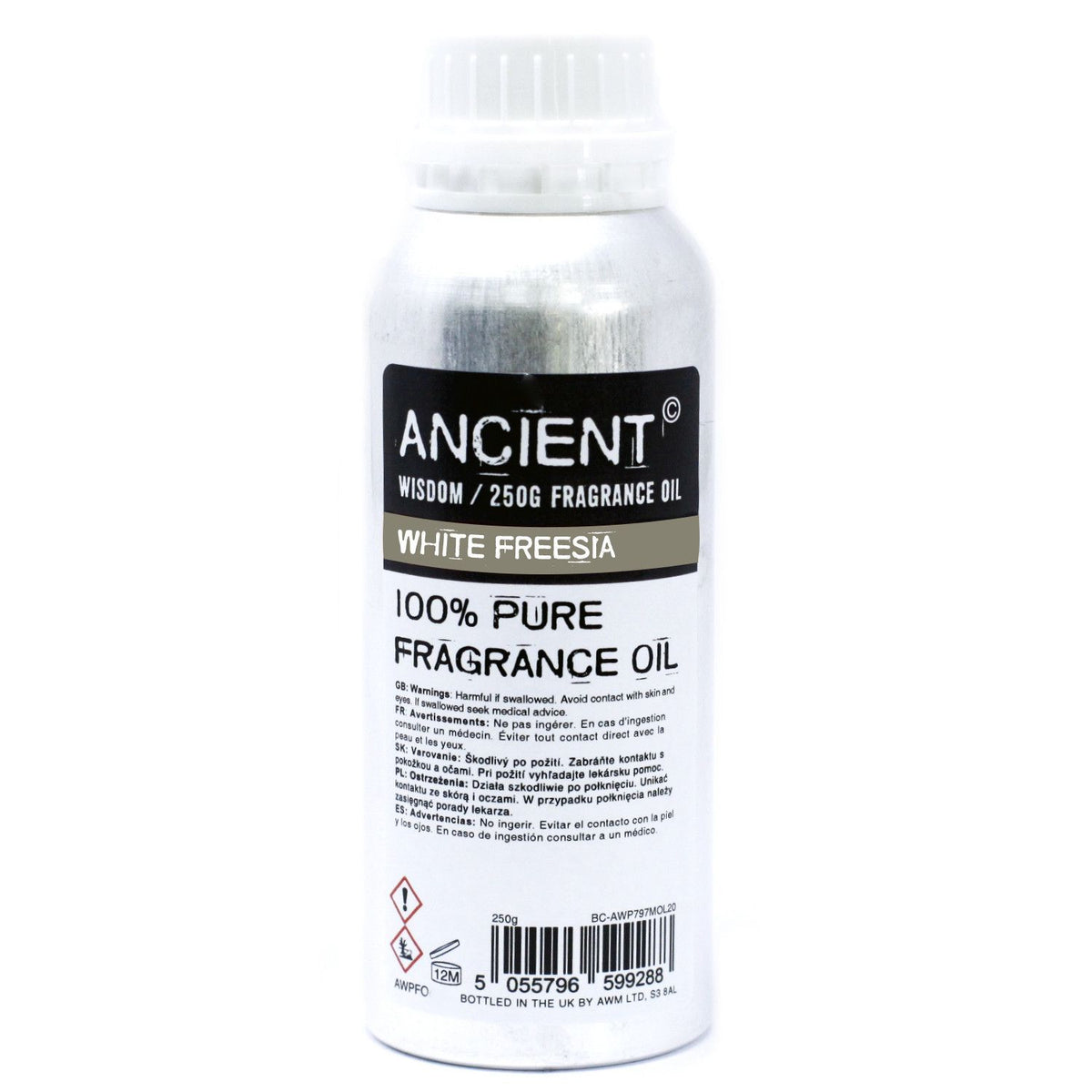 Óleo de Fragrância Puro Frésia Branca – 250 g | Ancient Wisdom