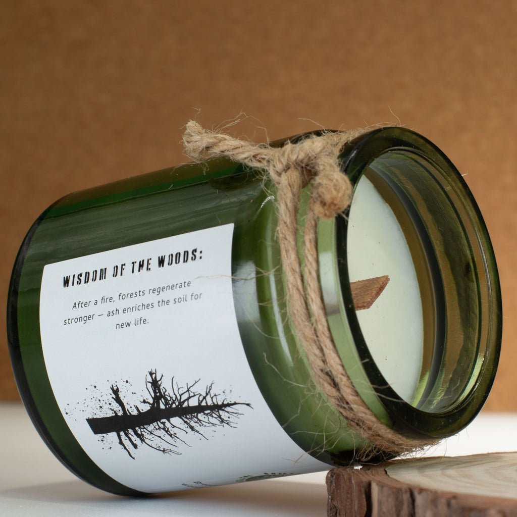 GREENMAN RITUALS - Vela de Soja com Pavio de Madeira Ash & Woodsmoke