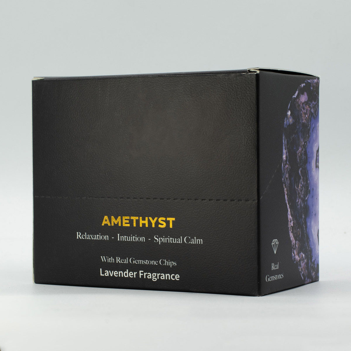 Cera Perfumada MeltEaze com Ametista – Lavanda, 50 g | Ancient Wisdom